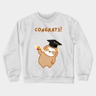 Congrats Graduation Sloth Crewneck Sweatshirt